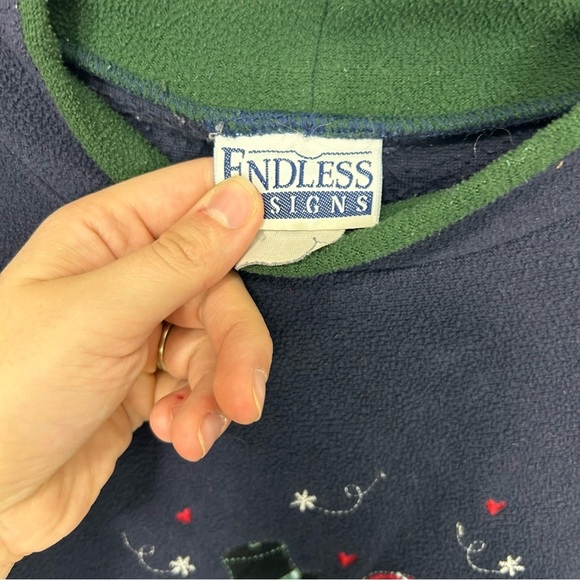 UGLY CHRISTMAS SWEATER collared crewneck sweater A26 - Picture 5 of 6